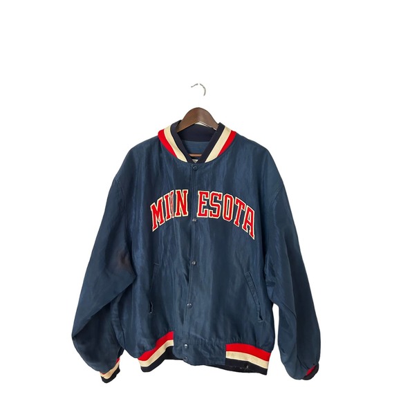 Vintage Starter Diamond Minnesota Twins bomber jacket mens sz XXL